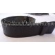 Pipe Band Black Embossed Leather Waist Belt