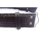 Pipers Black Leather Waist Belt