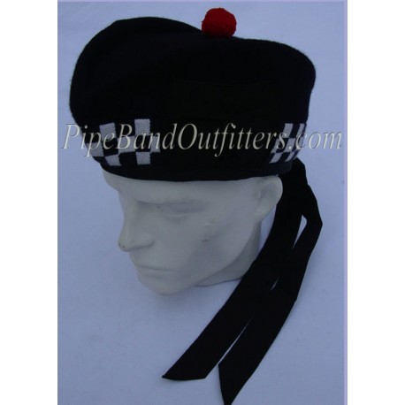 Piper Black Diced Glengarry